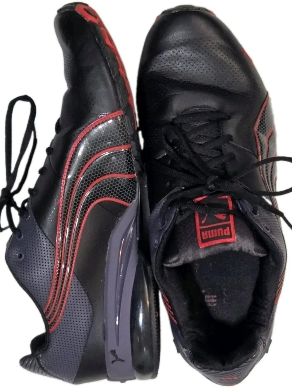 Puma Mens Viz Runner Black Casual Shoes Sneakers, Size 13, Great Shape+Real Pics